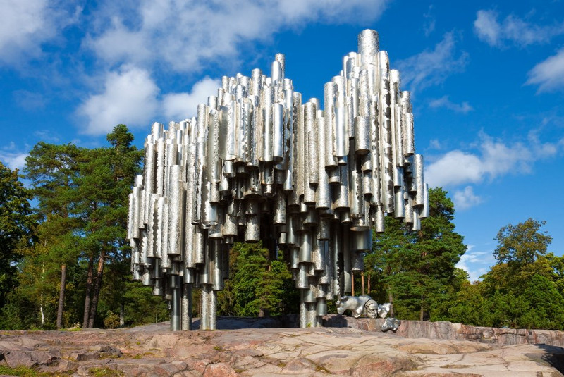 مجسمه‌ یادبود سیبلیوس در هلسینکی فنلاند